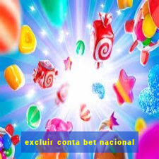 excluir conta bet nacional